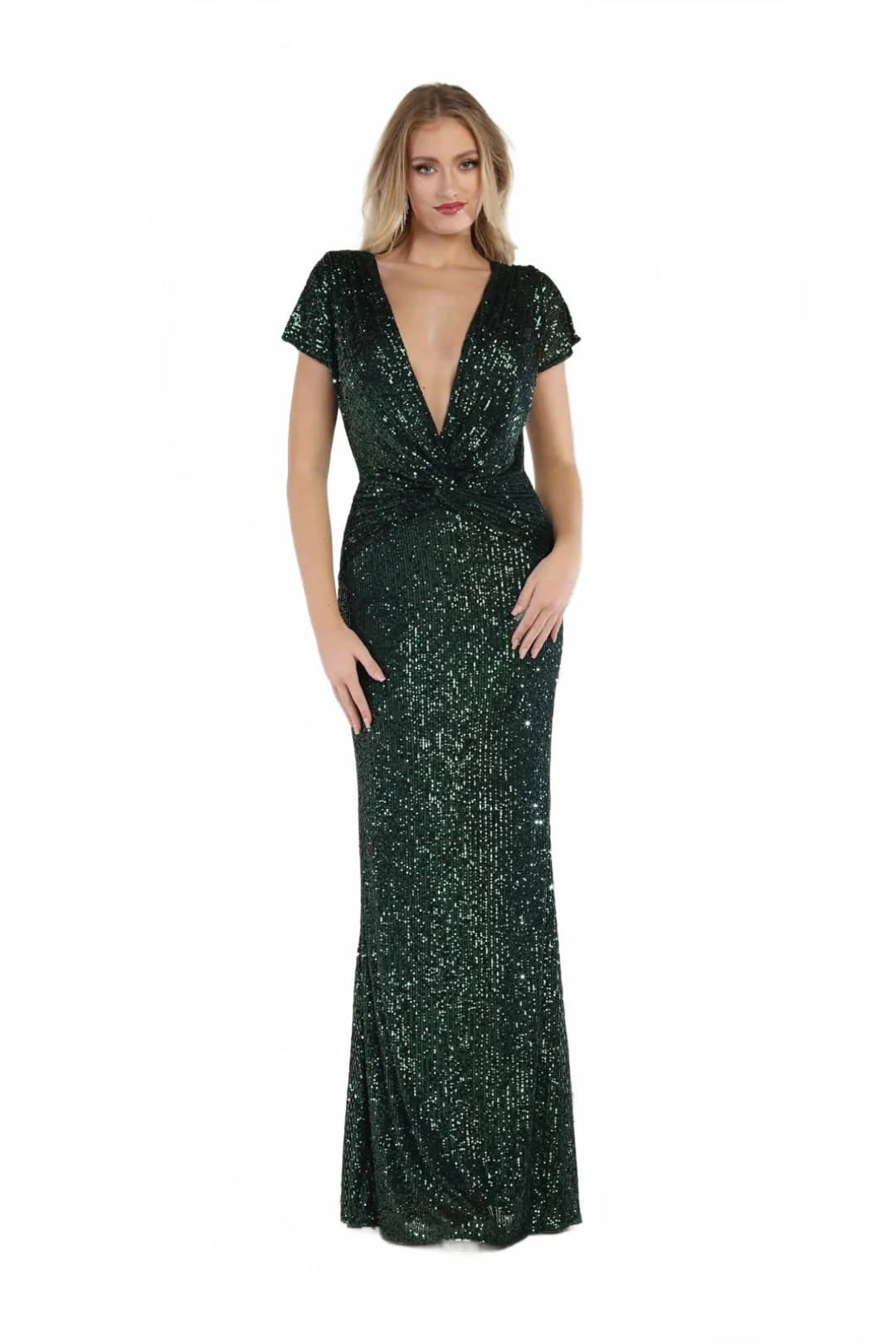 Gown for New Year's Eve in Hunter Green Style  RQ7794 Party Dress - Image 7