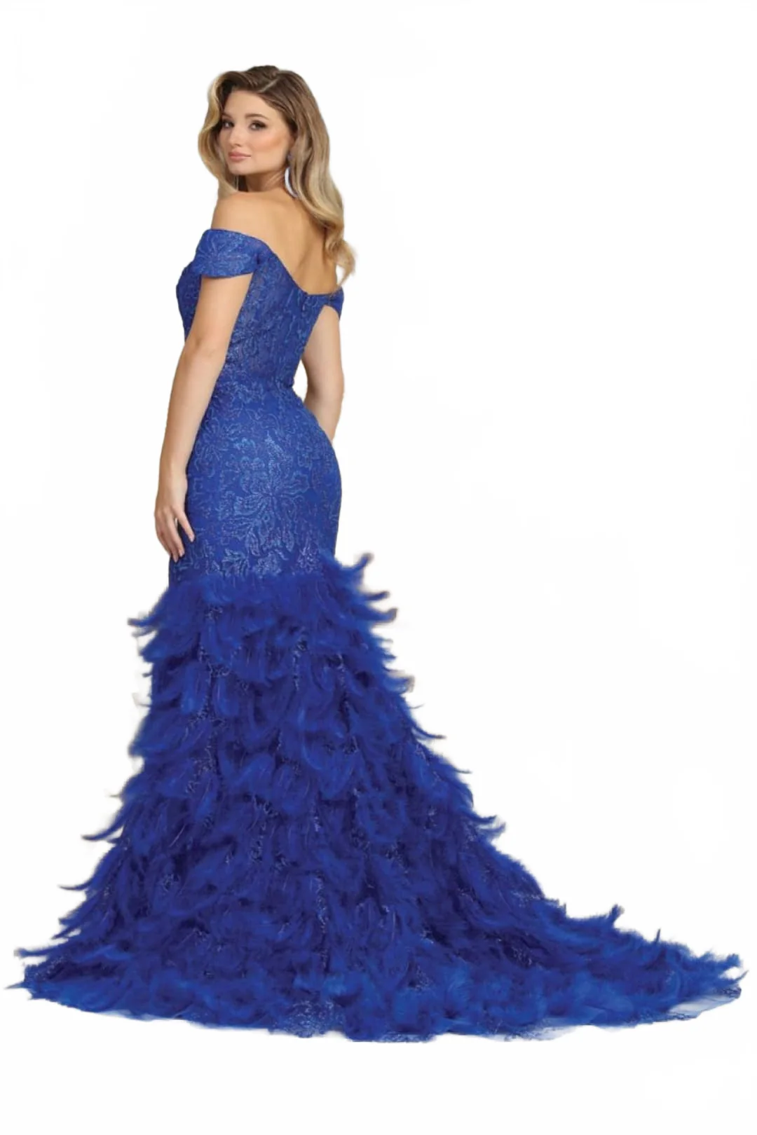 Gown for New Year's Eve in royal blue Style RQ8093 Party Dress - Image 4
