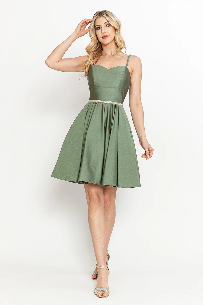 Graduation Dress Spaghetti Strap Embellished Party Gown By Lenovia 5261 - Image 10