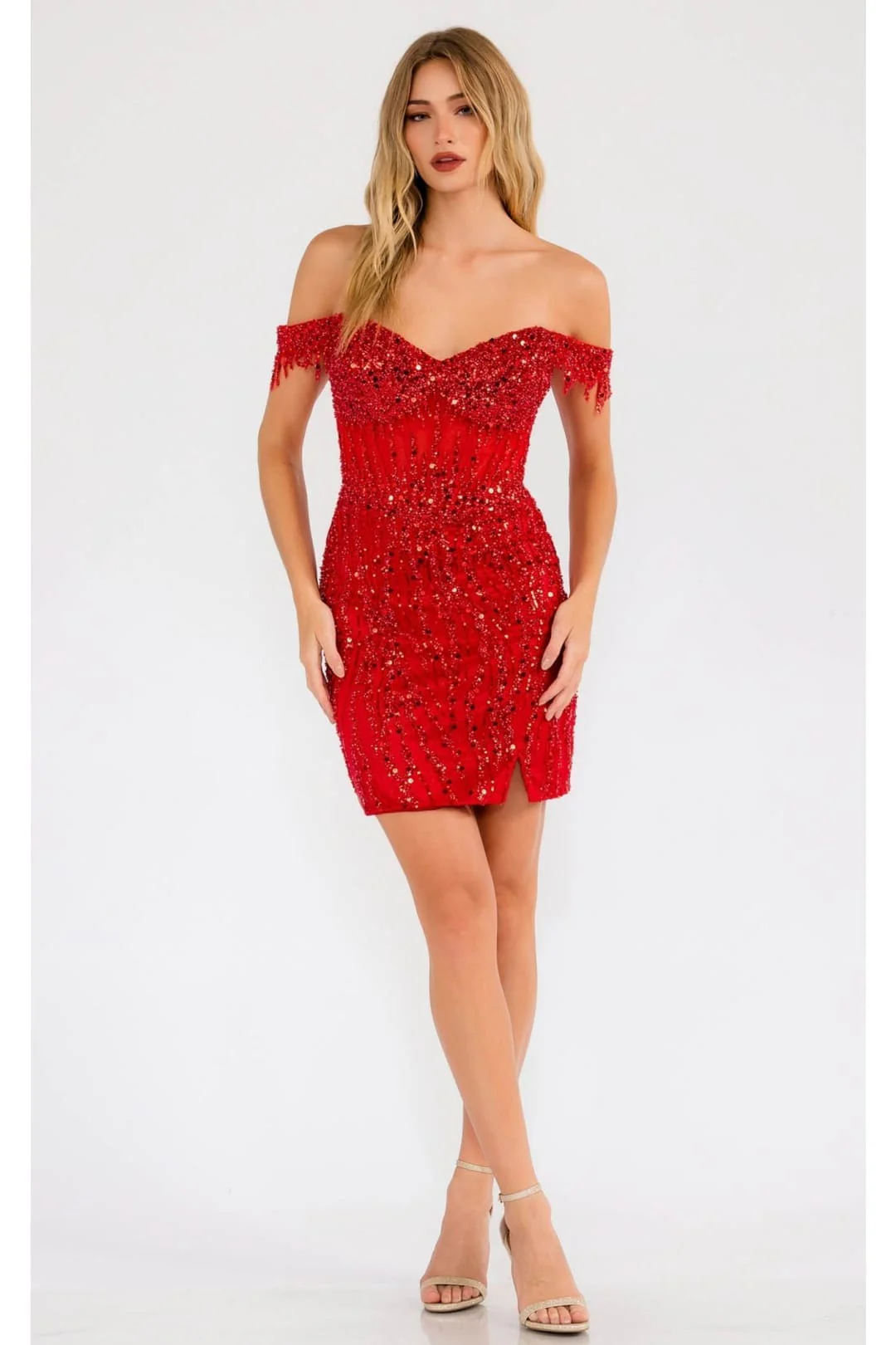 Great Gatsby Dress Womens Costume in Red Style JT919L - Image 6
