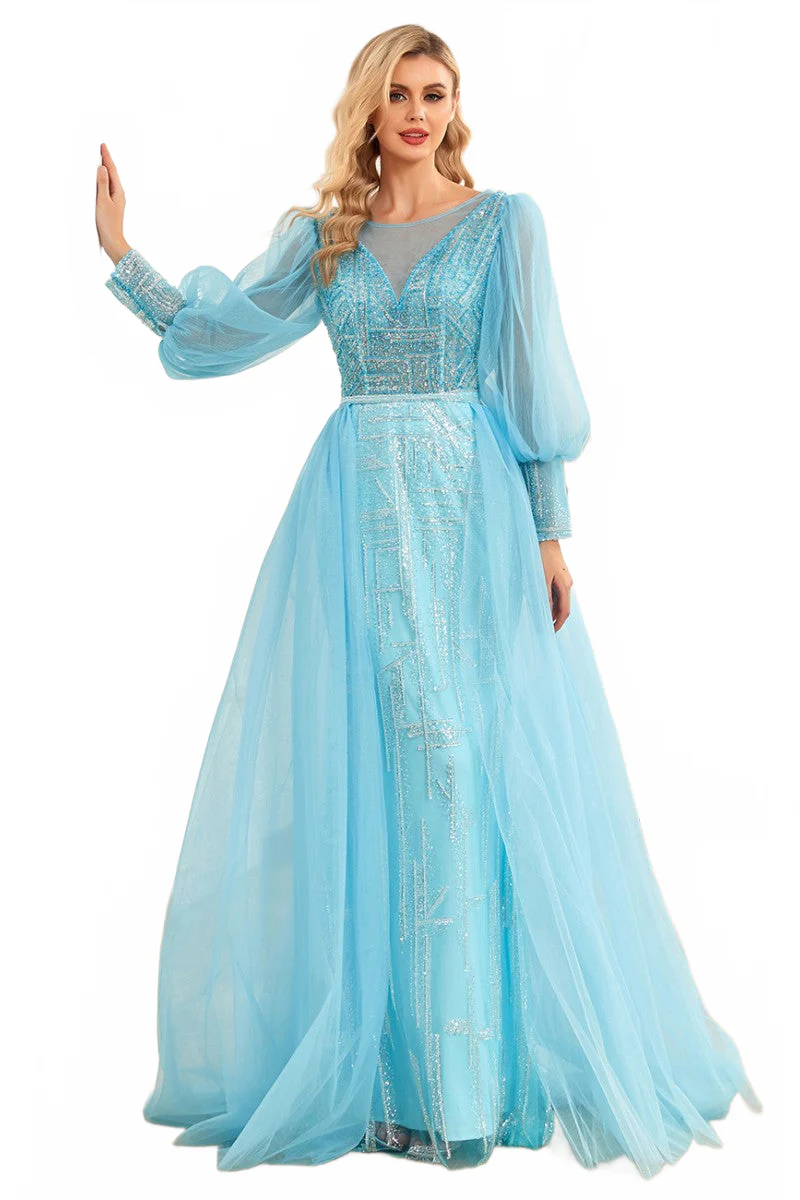 High Couture NR2276 Overskirt Long Formal A Line Evening Dress - Image 10