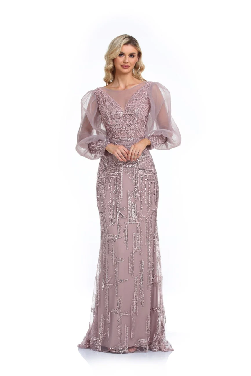 High Couture NR2276 Overskirt Long Formal A Line Evening Dress - Image 7