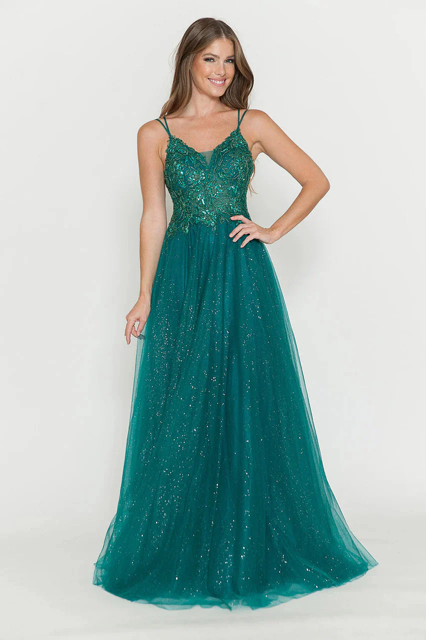 Hunter Green Wedding Guest Dress Black Tie Formal Gown Plus Size 8183