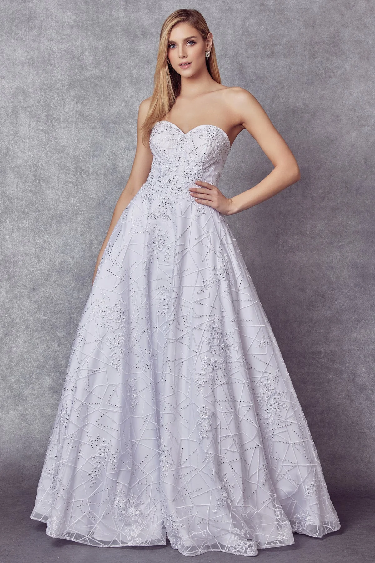 Juliet 692W Sweetheart Neckline Lace Ball Dress Wedding