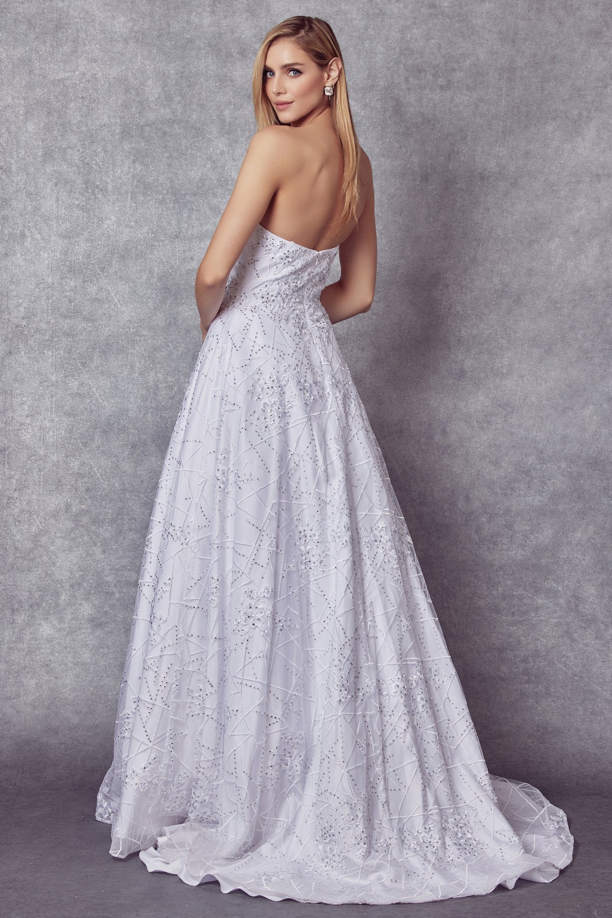 Juliet 692W Sweetheart Neckline Lace Ball Dress Wedding - Image 2