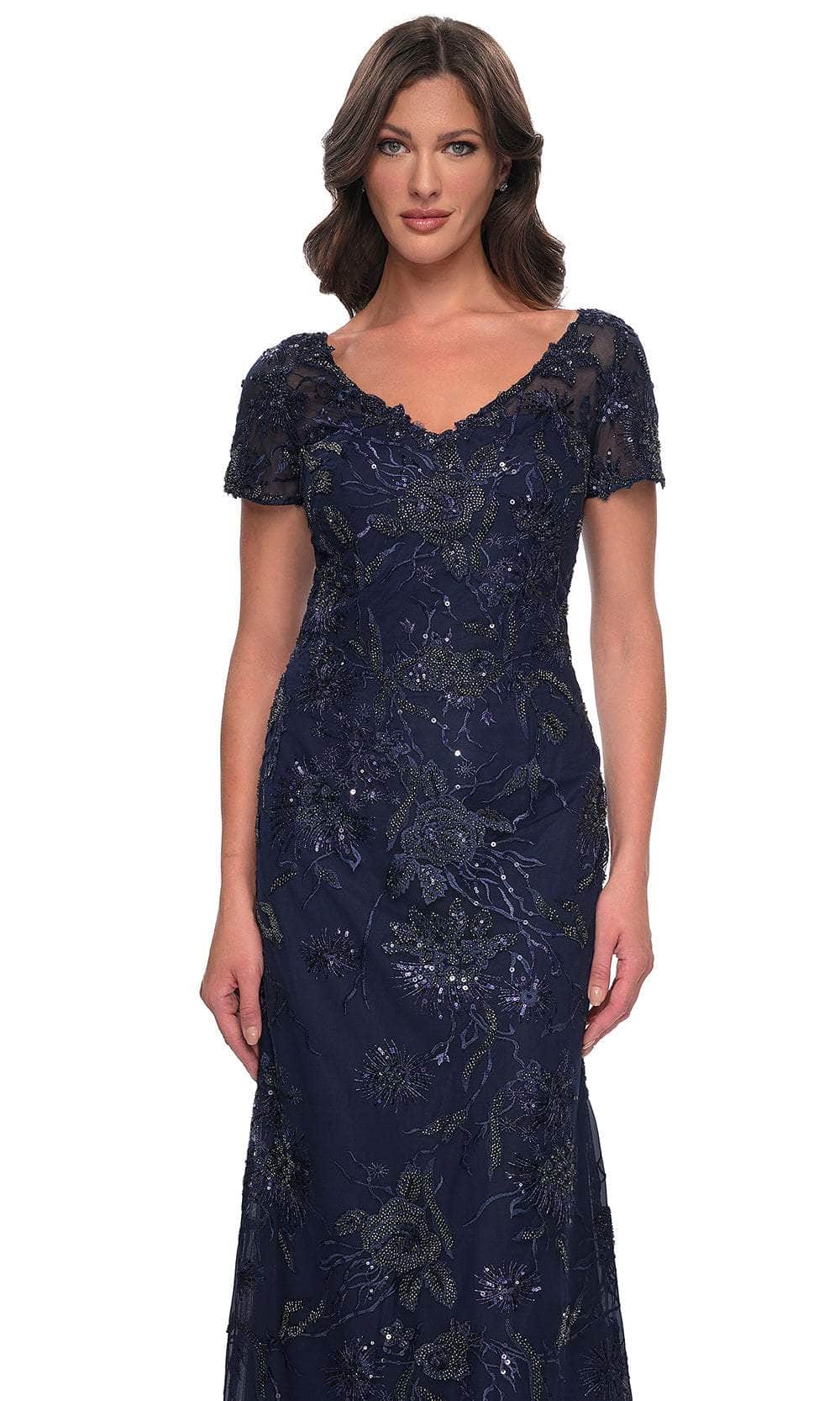 La Femme 30798 Beaded Lace Evening Dress - Image 6