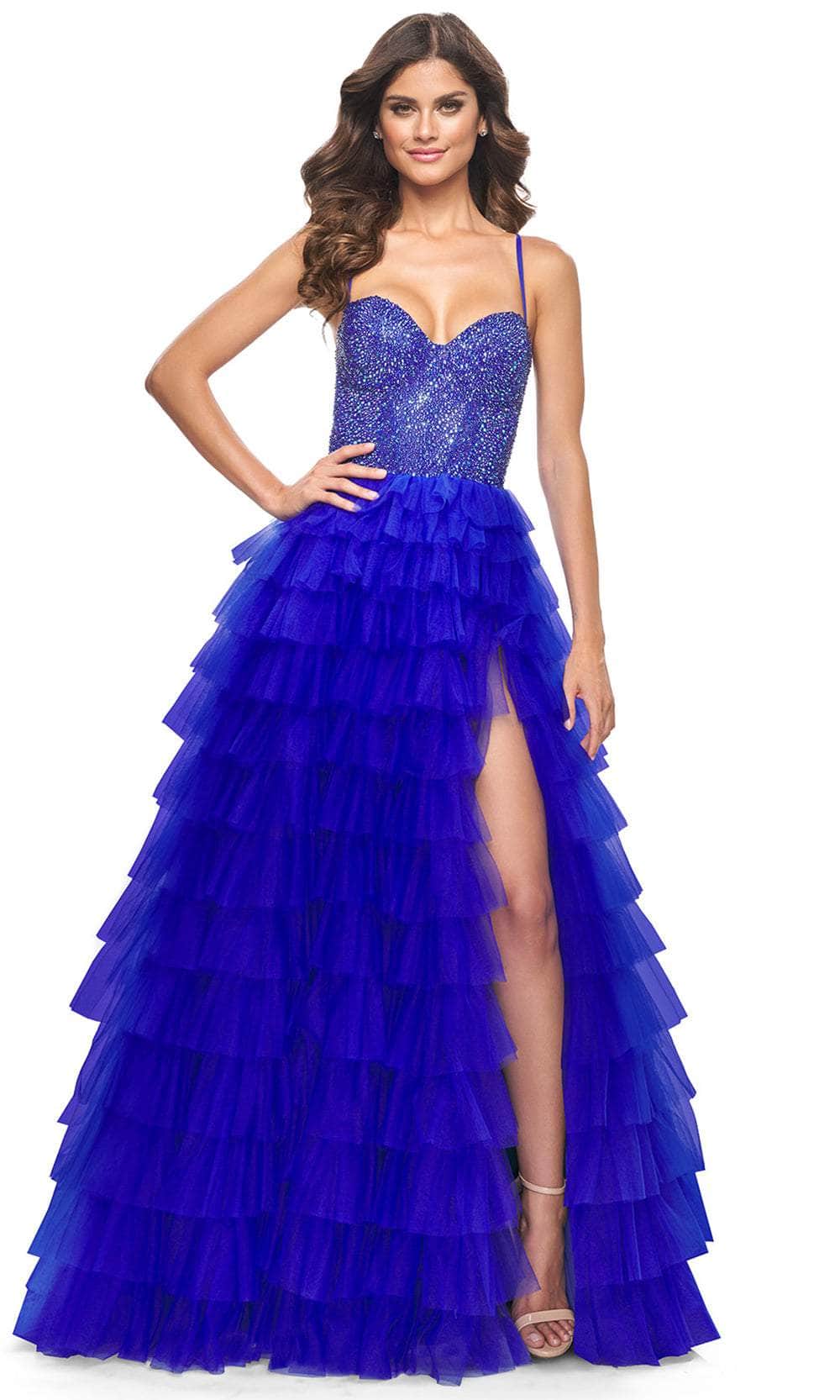 La Femme 32002 Sweetheart Beaded Top Prom Gown - Image 6