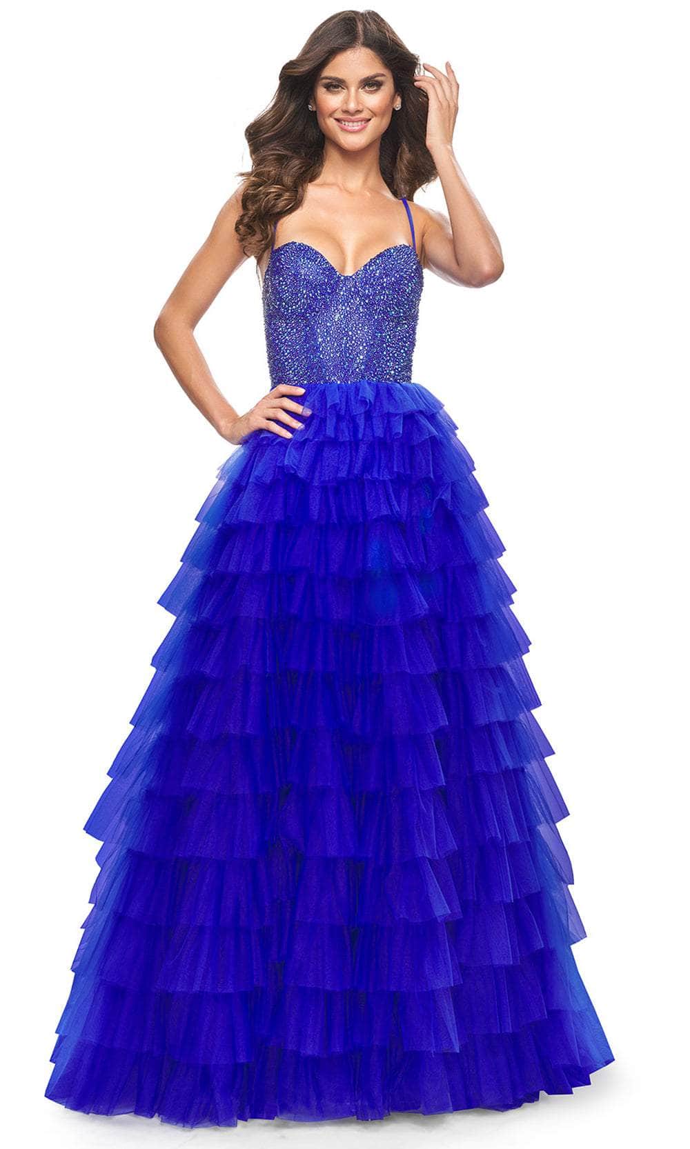 La Femme 32002 Sweetheart Beaded Top Prom Gown - Image 8