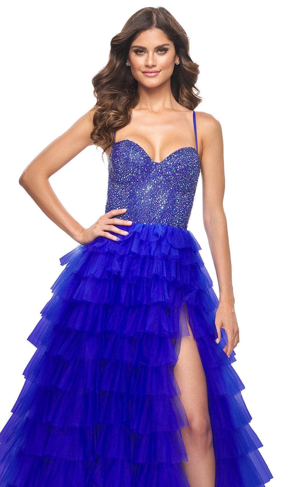La Femme 32002 Sweetheart Beaded Top Prom Gown - Image 9