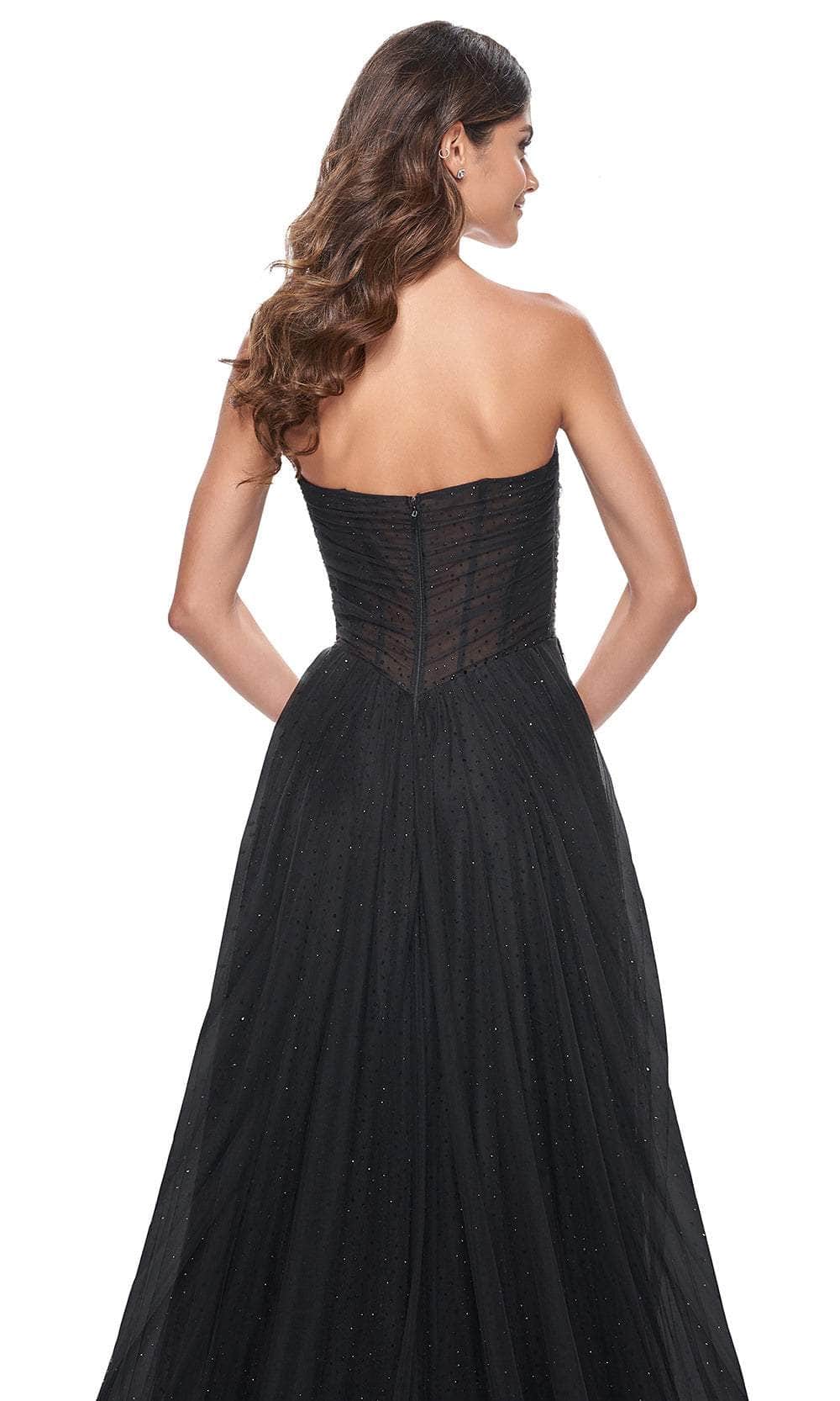 La Femme 32029 Strapless A-Line Prom Gown - Image 4