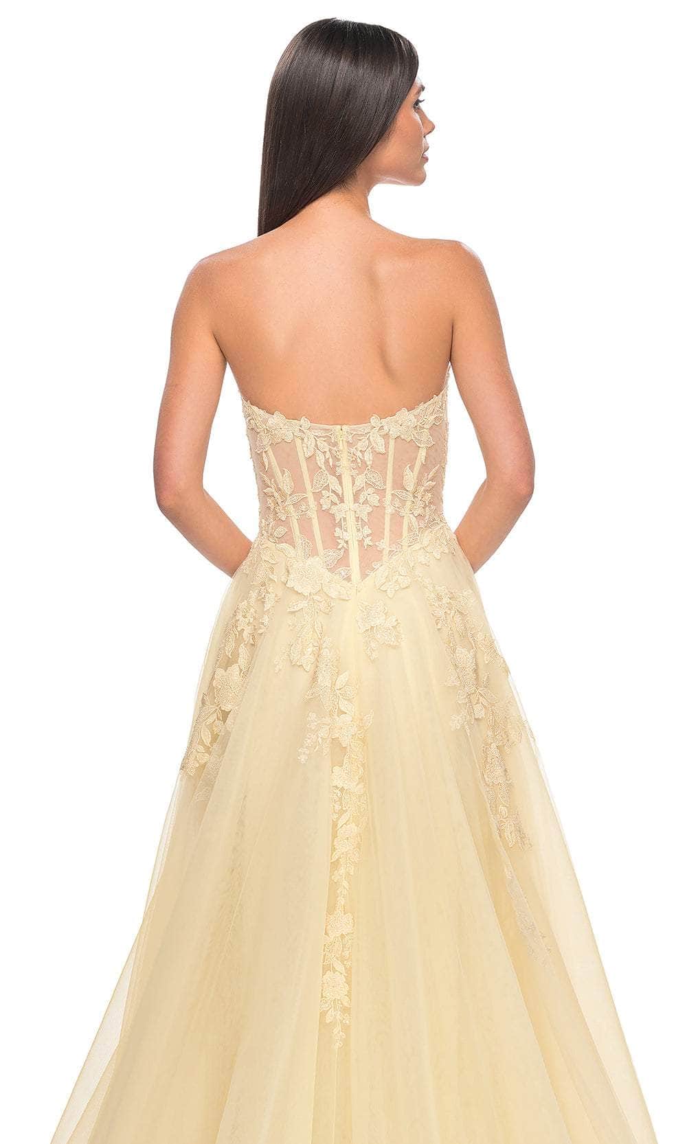 La Femme 32082 Sweetheart Applique Prom Dress - Image 13