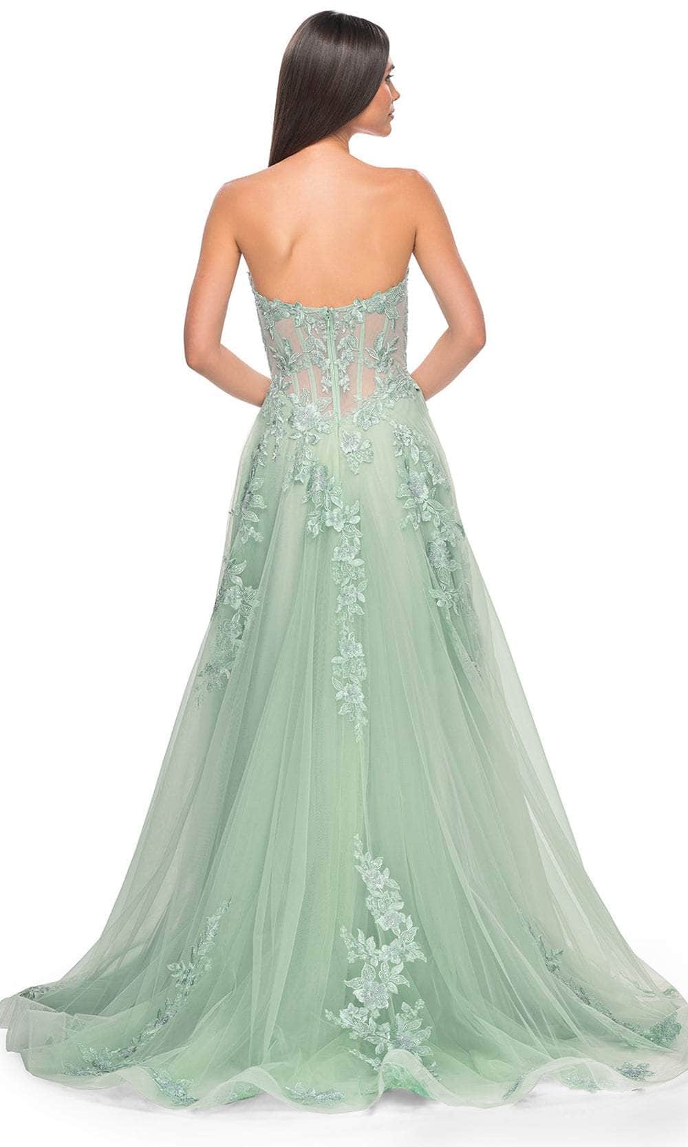 La Femme 32082 Sweetheart Applique Prom Dress - Image 15