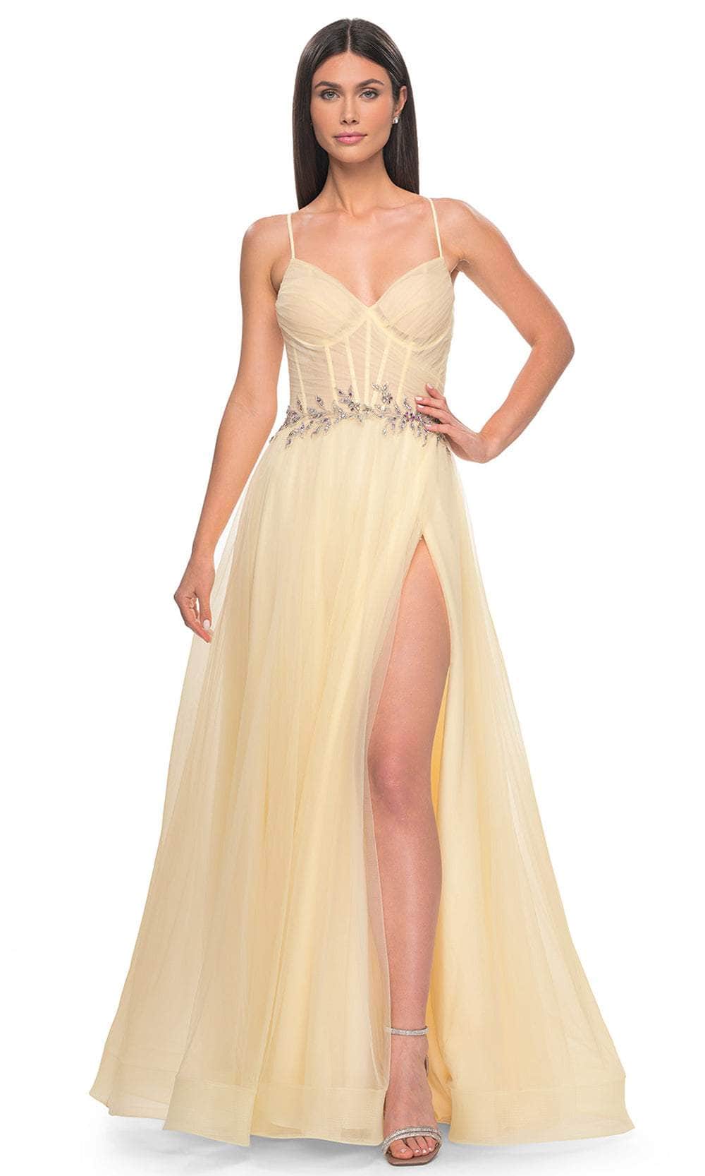 La Femme 32117 Applique Waist Prom Dress - Image 10