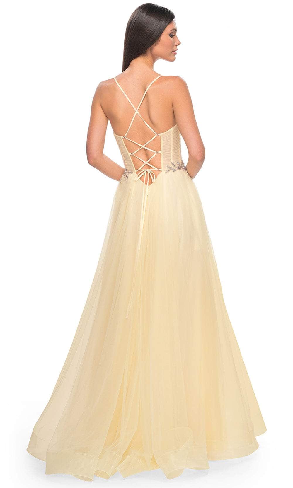 La Femme 32117 Applique Waist Prom Dress - Image 11