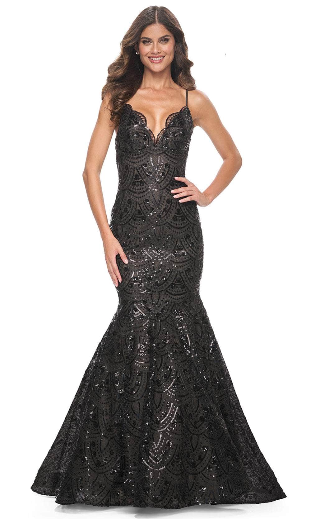 La Femme 32118 Sequin Sleeveless Prom Gown