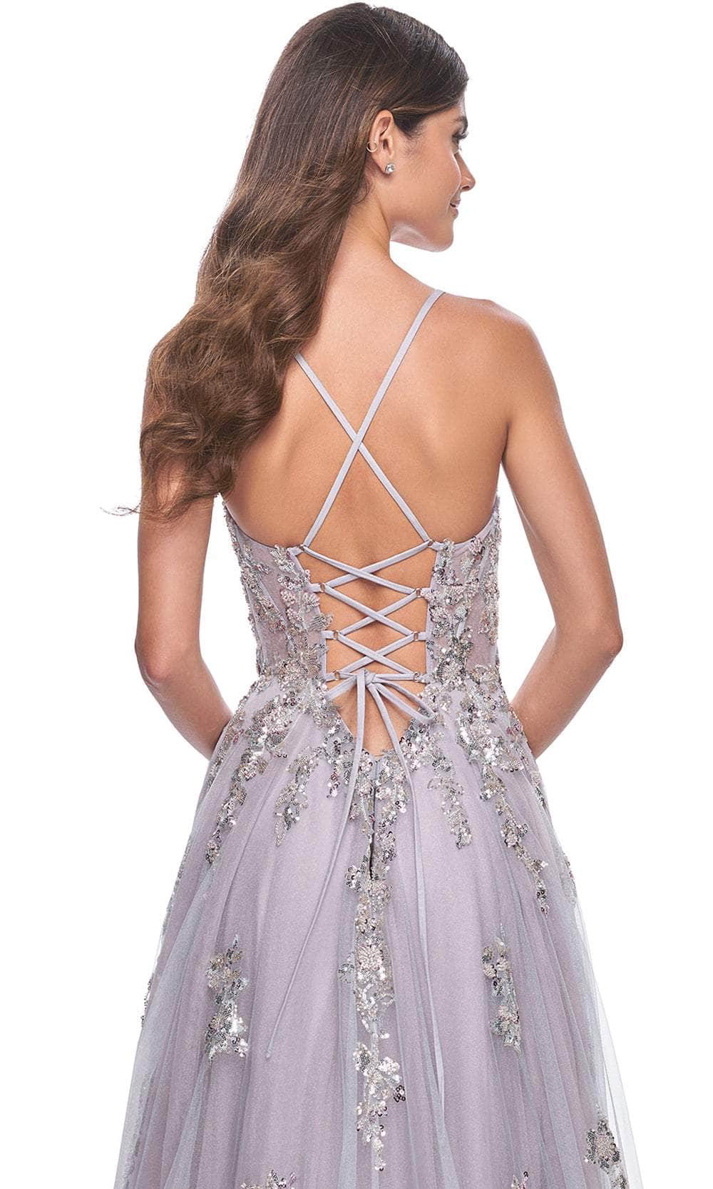 La Femme 32200 Sequin Embellished Sleeveless Prom Gown - Image 6