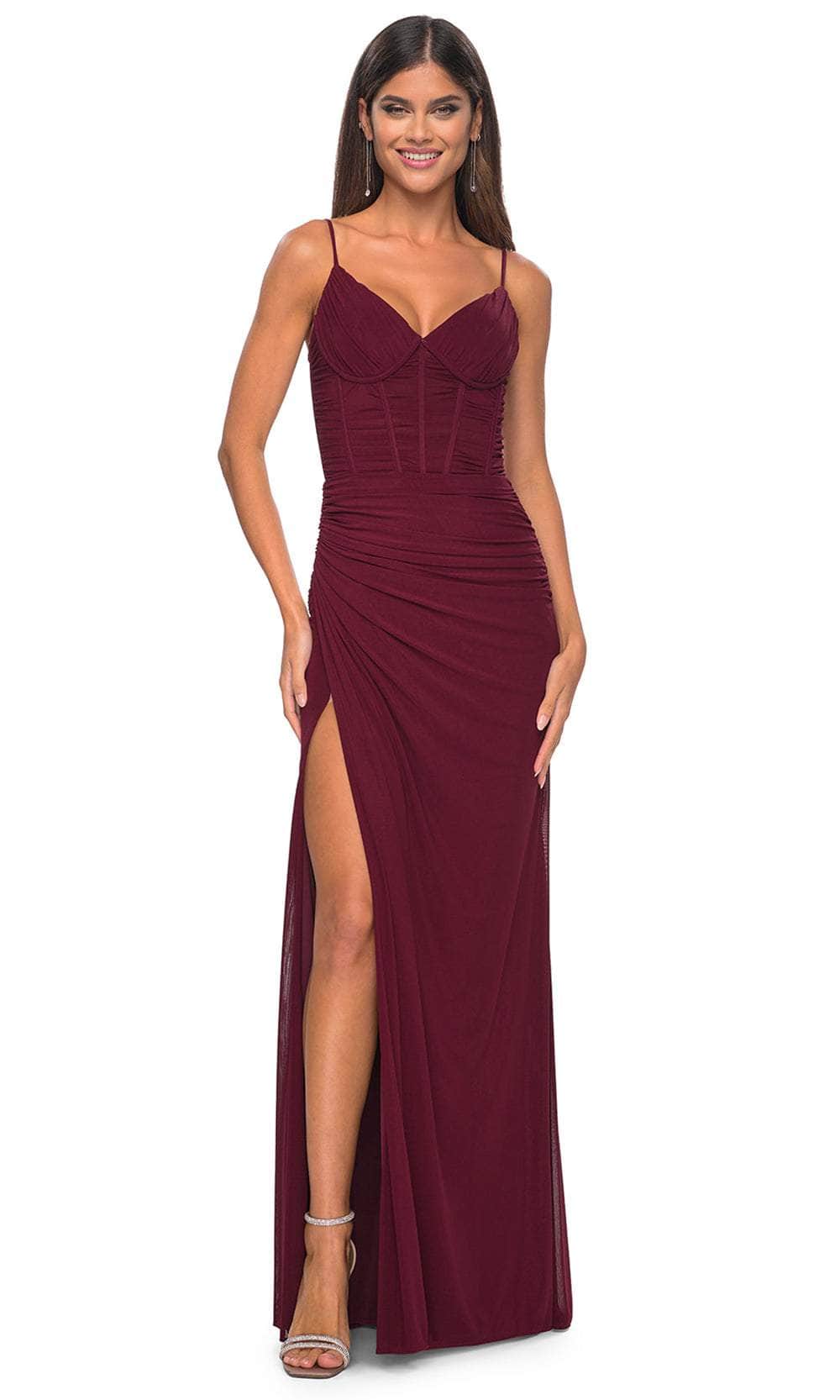 La Femme 32239 V-Neck Ruched Bustier Prom Gown - Image 10