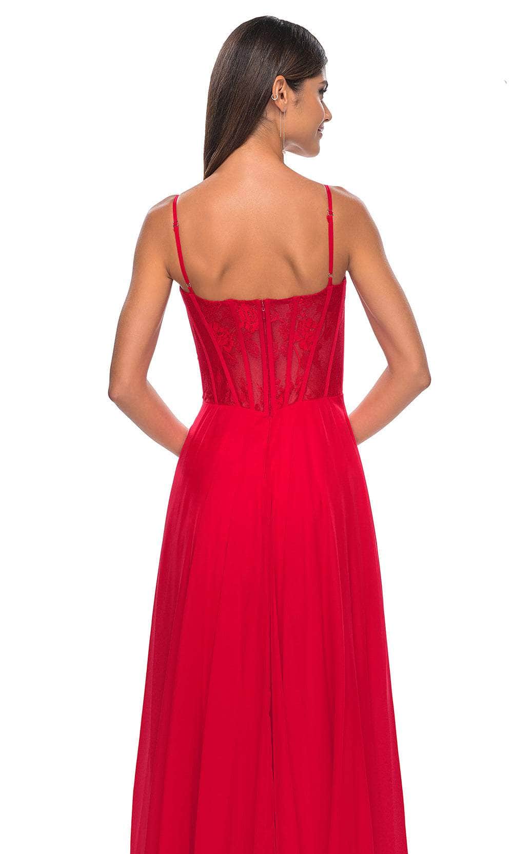 La Femme 32276 Lace Bustier Prom Dress - Image 10