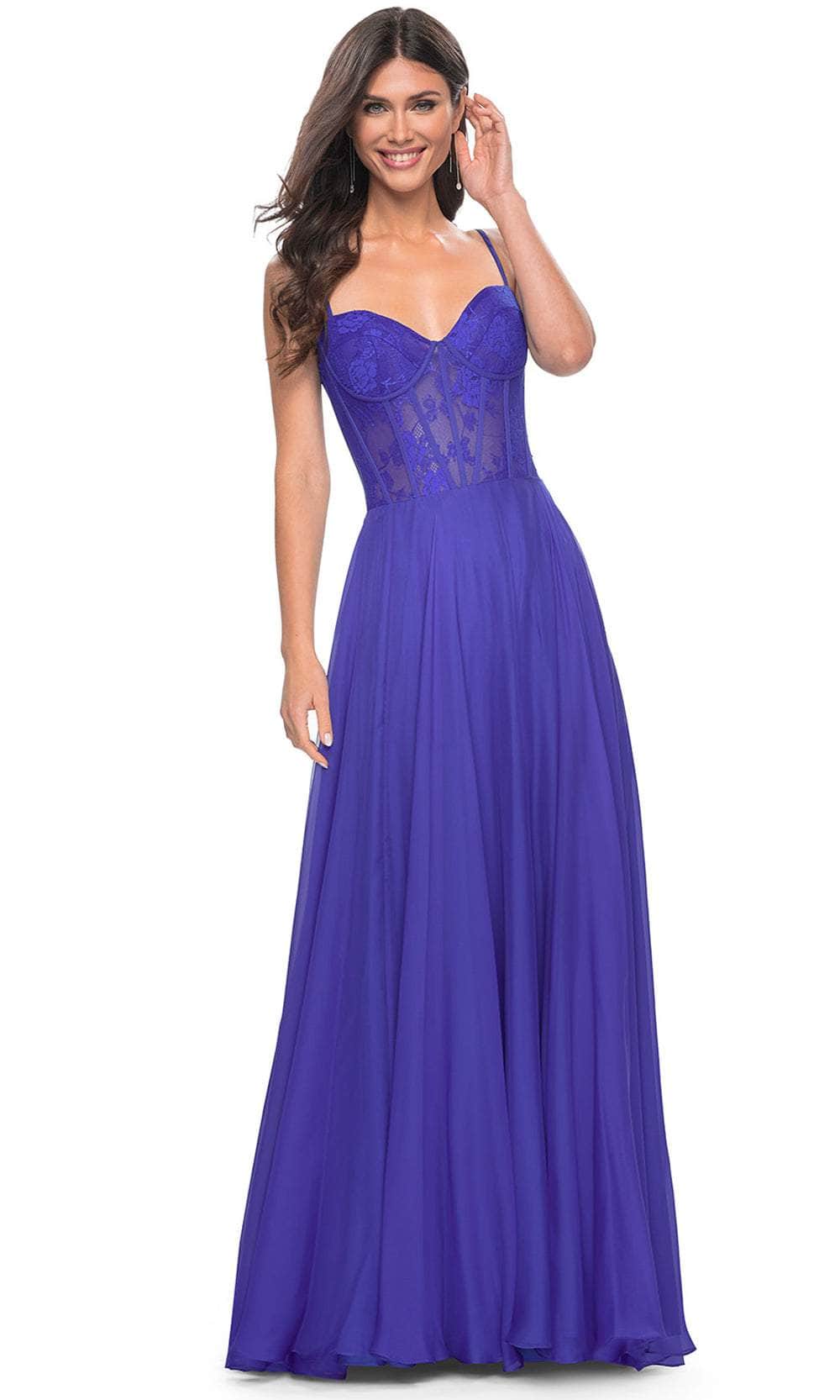 La Femme 32276 Lace Bustier Prom Dress - Image 12