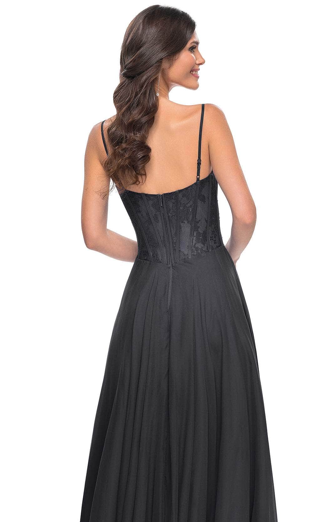 La Femme 32276 Lace Bustier Prom Dress - Image 4