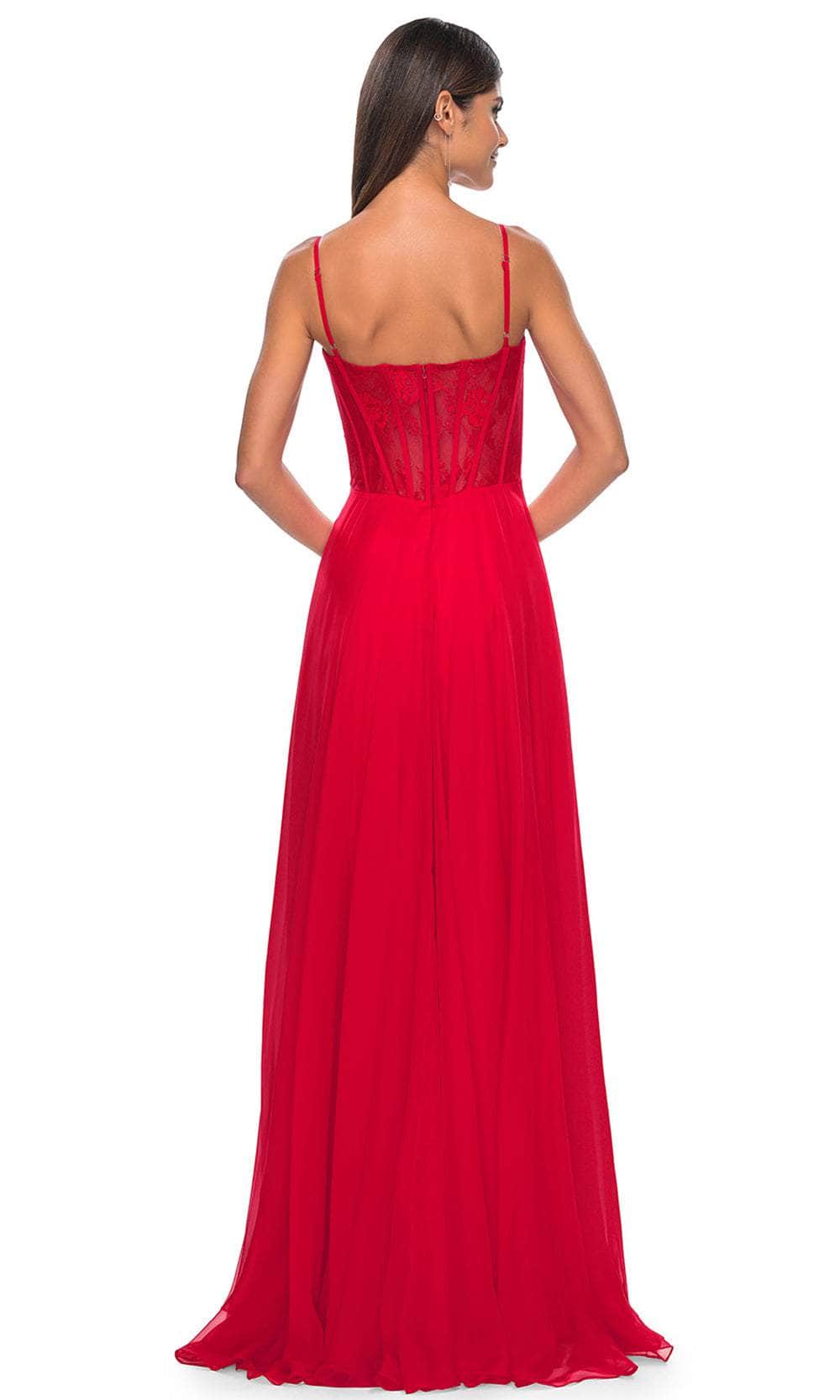 La Femme 32276 Lace Bustier Prom Dress - Image 5