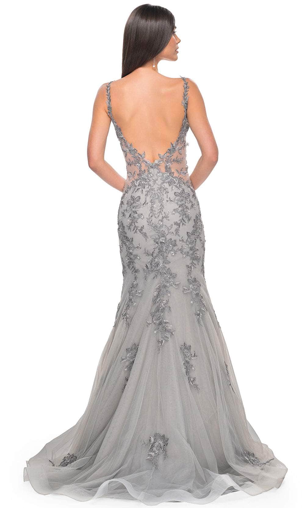 La Femme 32295 Embroidered Sleeveless Mermaid Prom Gown - Image 2