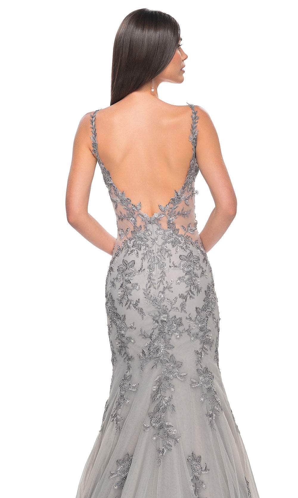 La Femme 32295 Embroidered Sleeveless Mermaid Prom Gown - Image 6