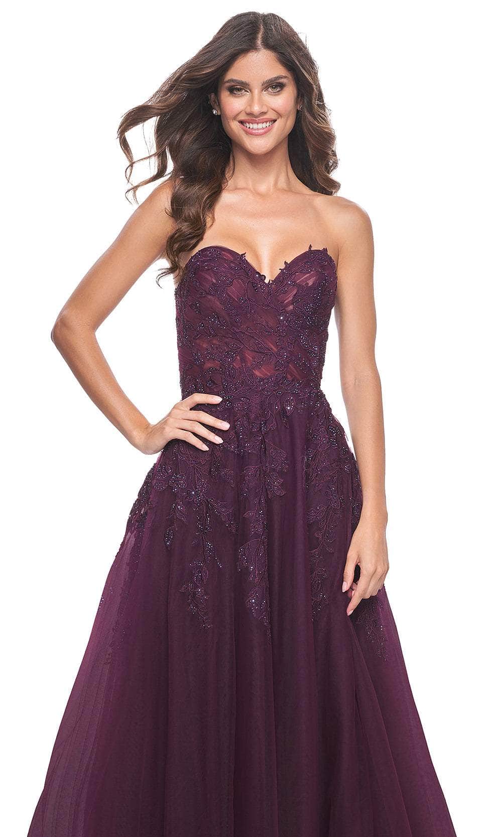 La Femme 32304 Sweetheart Tulle A-Line Prom Gown - Image 3