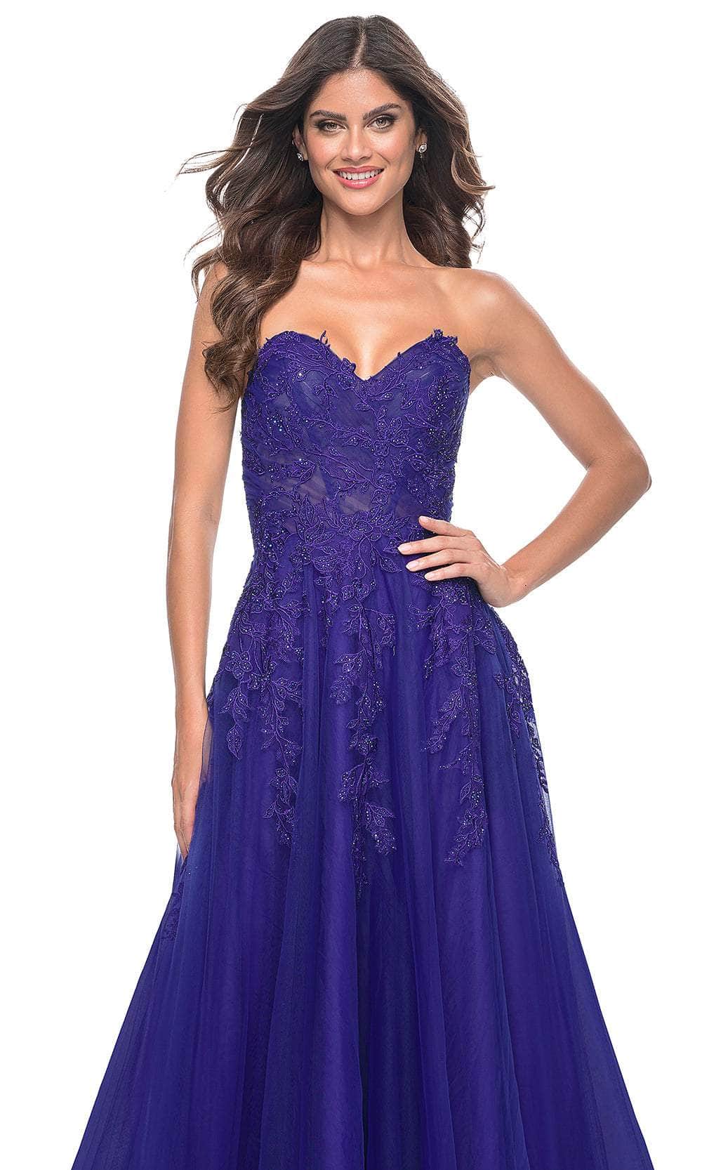La Femme 32304 Sweetheart Tulle A-Line Prom Gown - Image 8