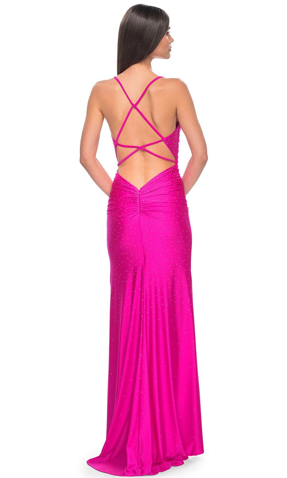 La Femme 32317 Sleeveless Open Tie Back Prom Gown - Image 2