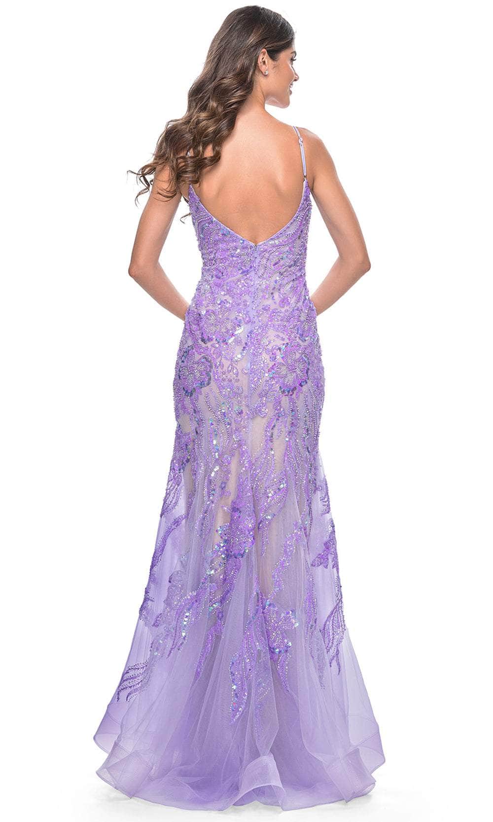 La Femme 32333 Sleeveless Beaded Mermaid Prom Dress - Image 9