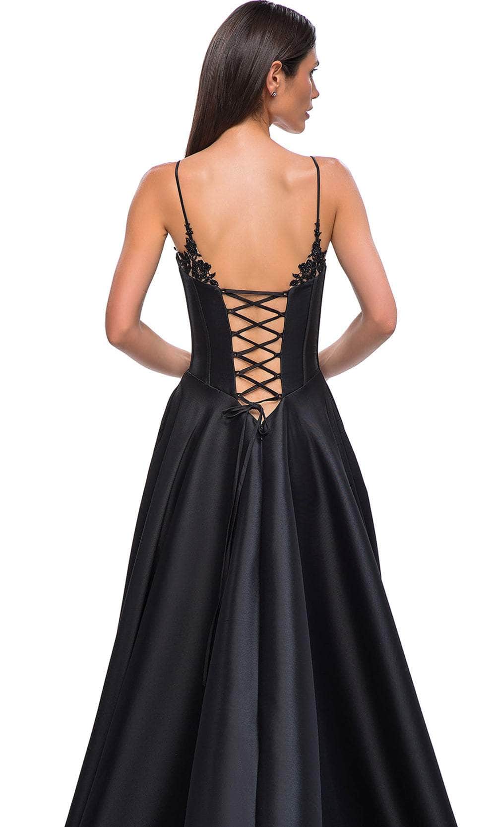La Femme 32878 Sleeveless Mikado A-Line Prom Gown - Image 6