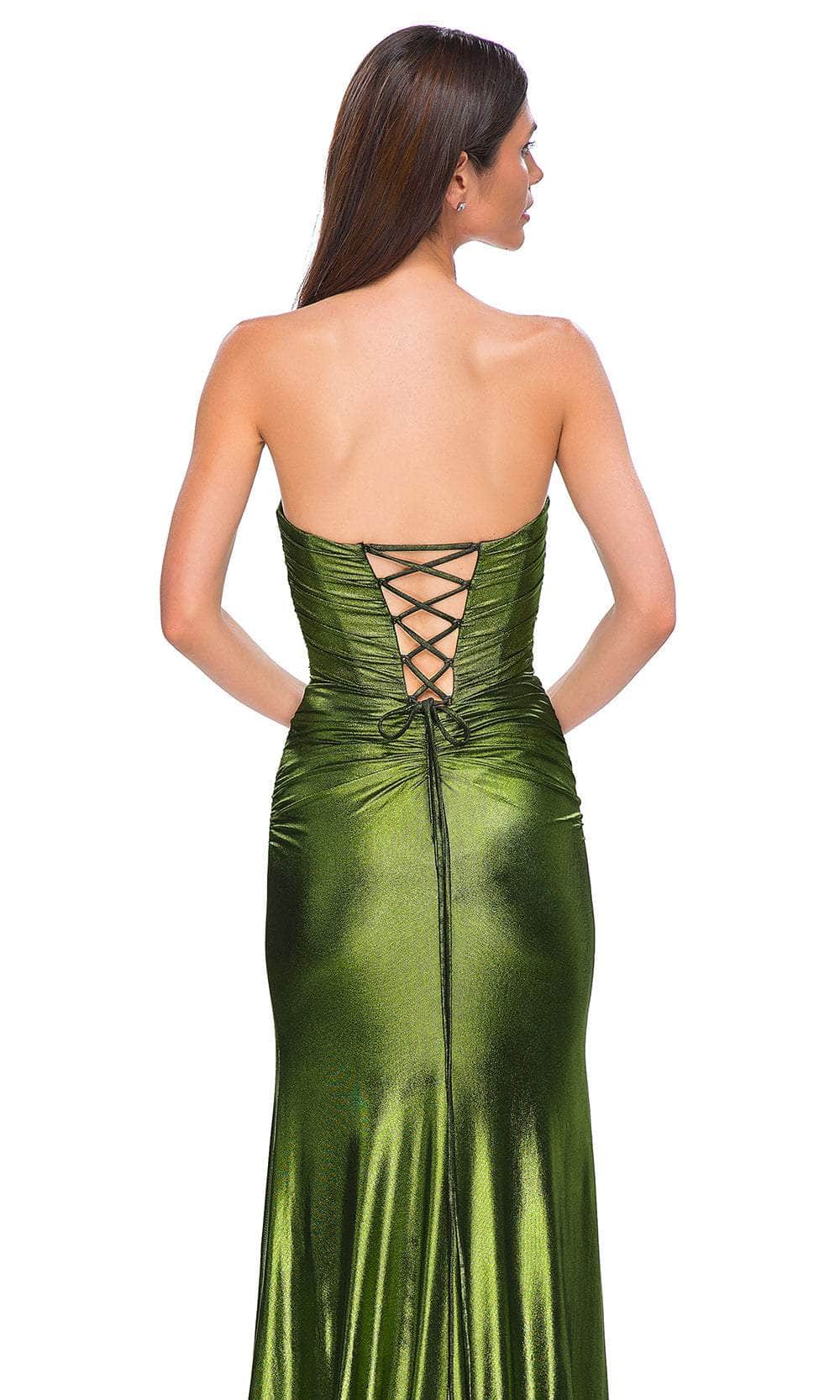 La Femme 32946 Crisscross Strapless Prom Gown - Image 10