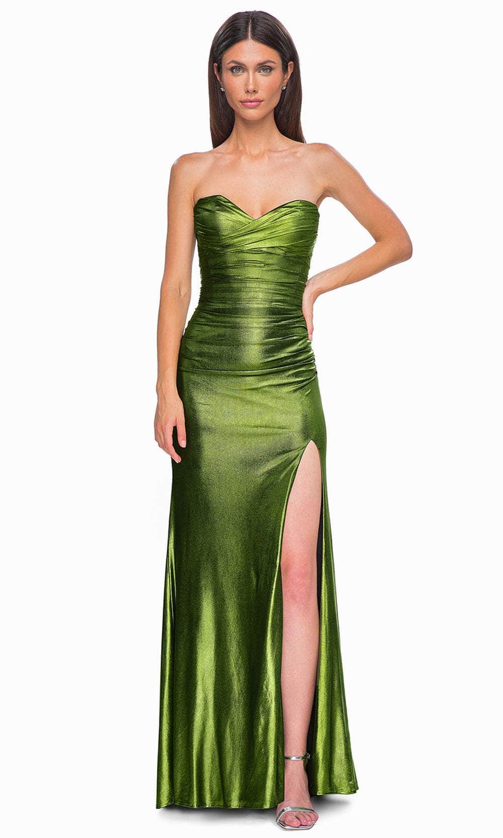 La Femme 32946 Crisscross Strapless Prom Gown - Image 7