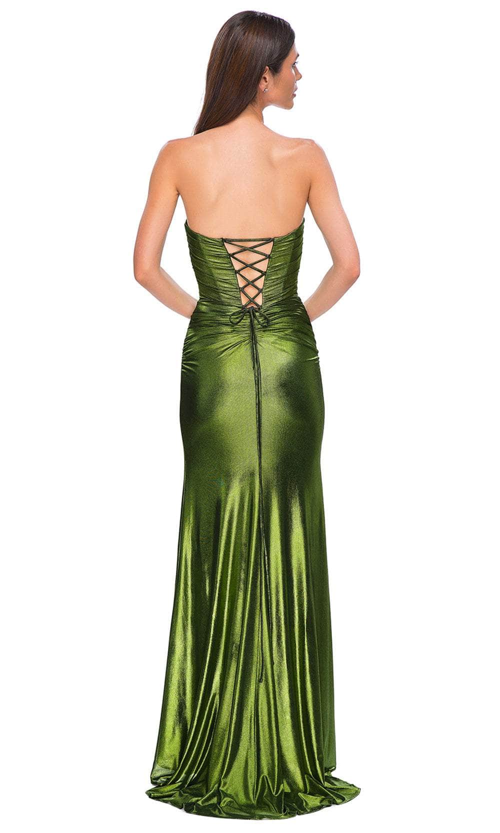 La Femme 32946 Crisscross Strapless Prom Gown - Image 8