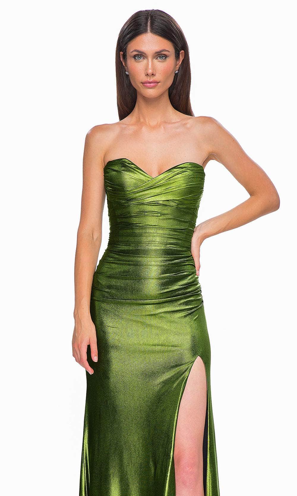 La Femme 32946 Crisscross Strapless Prom Gown - Image 9