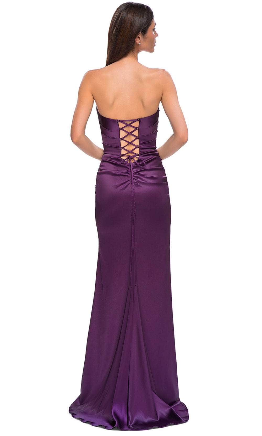La Femme 32952 Semi Sweetheart Ruched Bodice Prom Gown - Image 7