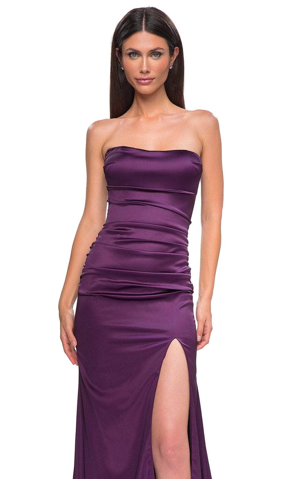 La Femme 32952 Semi Sweetheart Ruched Bodice Prom Gown - Image 8