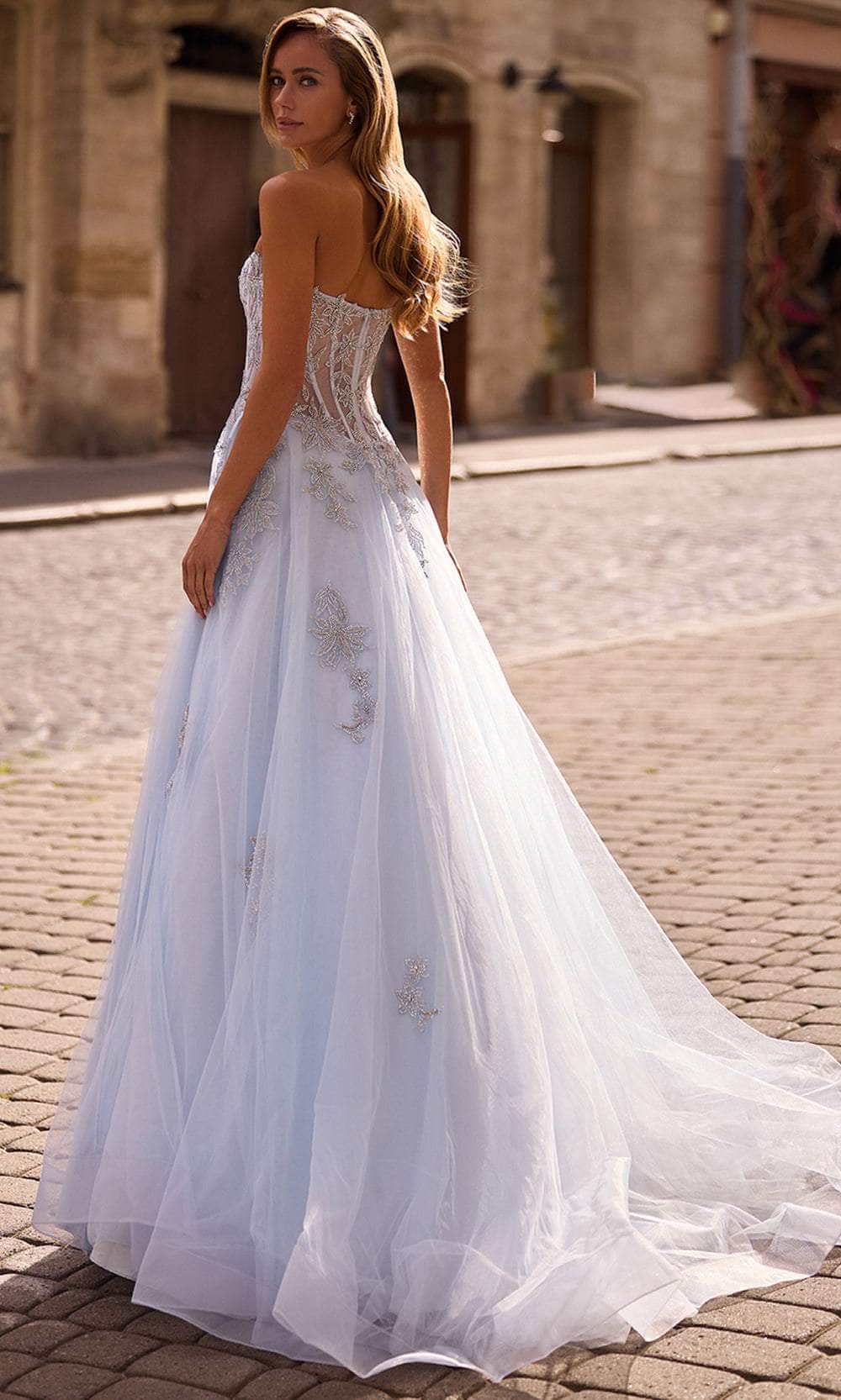 La Femme 33028 Semi Sweetheart Rhinestone Encrusted Prom Gown - Image 2