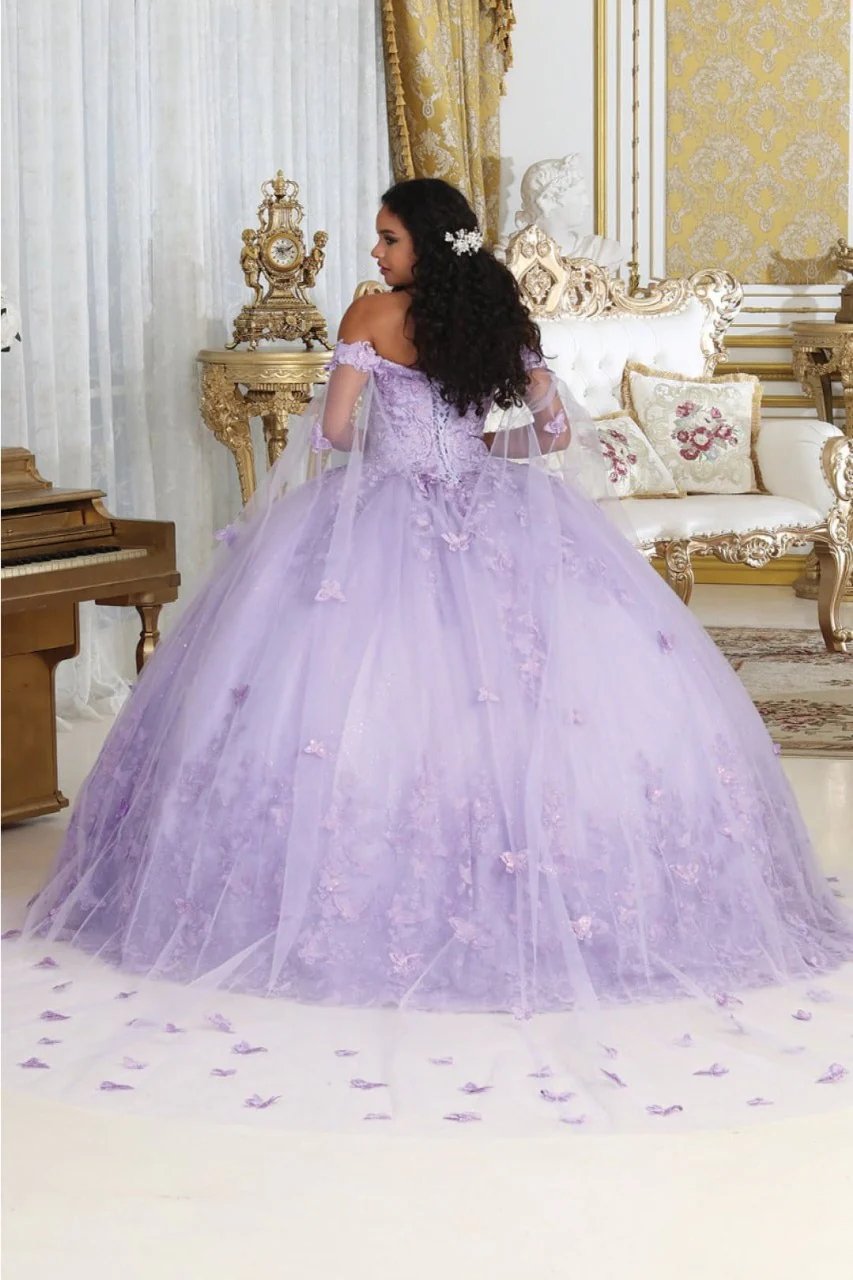 Layla K LK236 Sweetheart Lace up Back 3D Embellished Quince Gown - Image 10