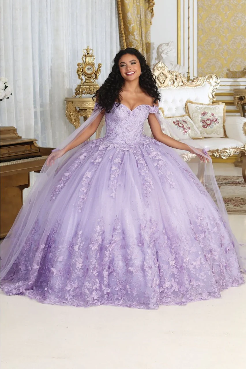 Layla K LK236 Sweetheart Lace up Back 3D Embellished Quince Gown - Image 7