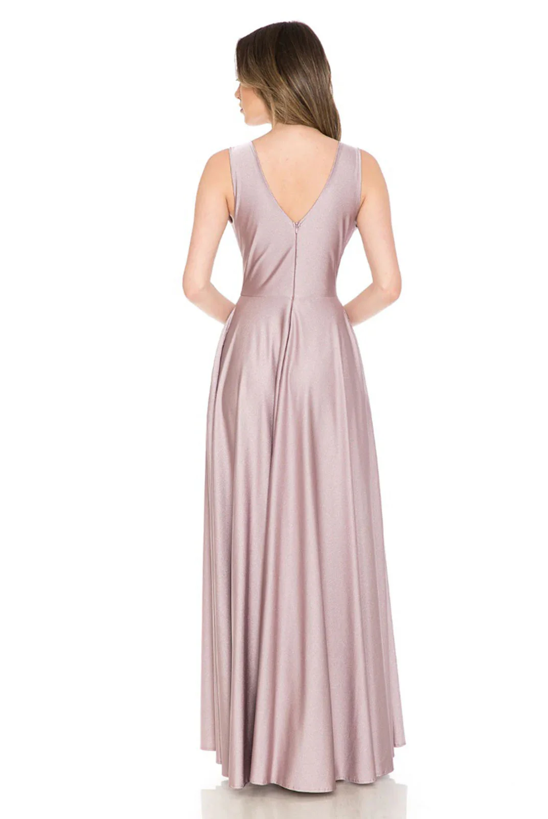 Lenovia 5232 Sleeveless Flared Simple Side Pocket Bridesmaids Dress - Image 19