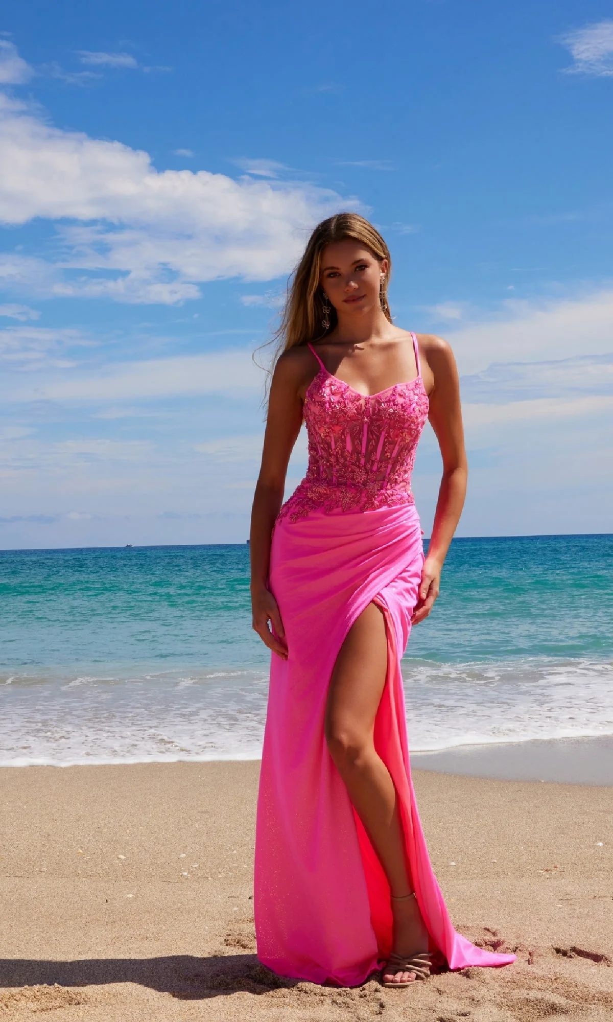 Nox Anabel H1670 Long Prom Dress with Sheer Bodice - Image 19