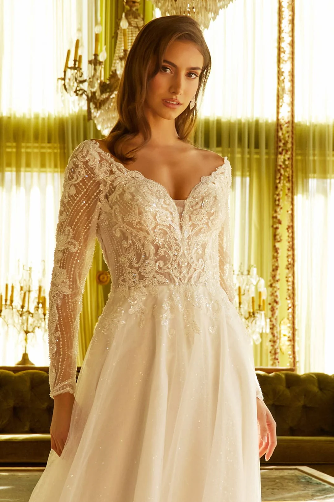 Long Sleeve Bridal Gown by GLS Gloria GL3530 - Image 3