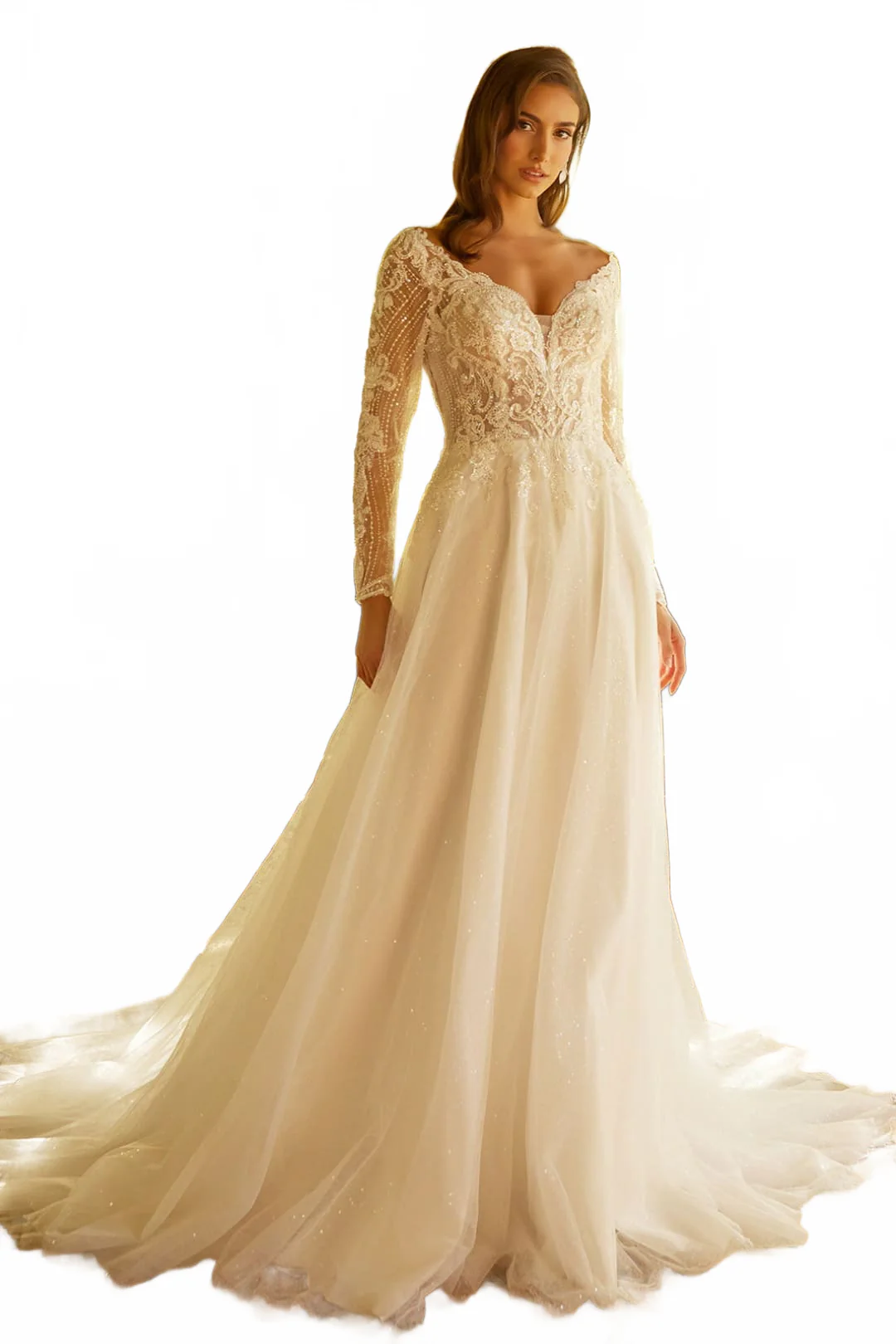 Long Sleeve Bridal Gown by GLS Gloria GL3530 - Image 7