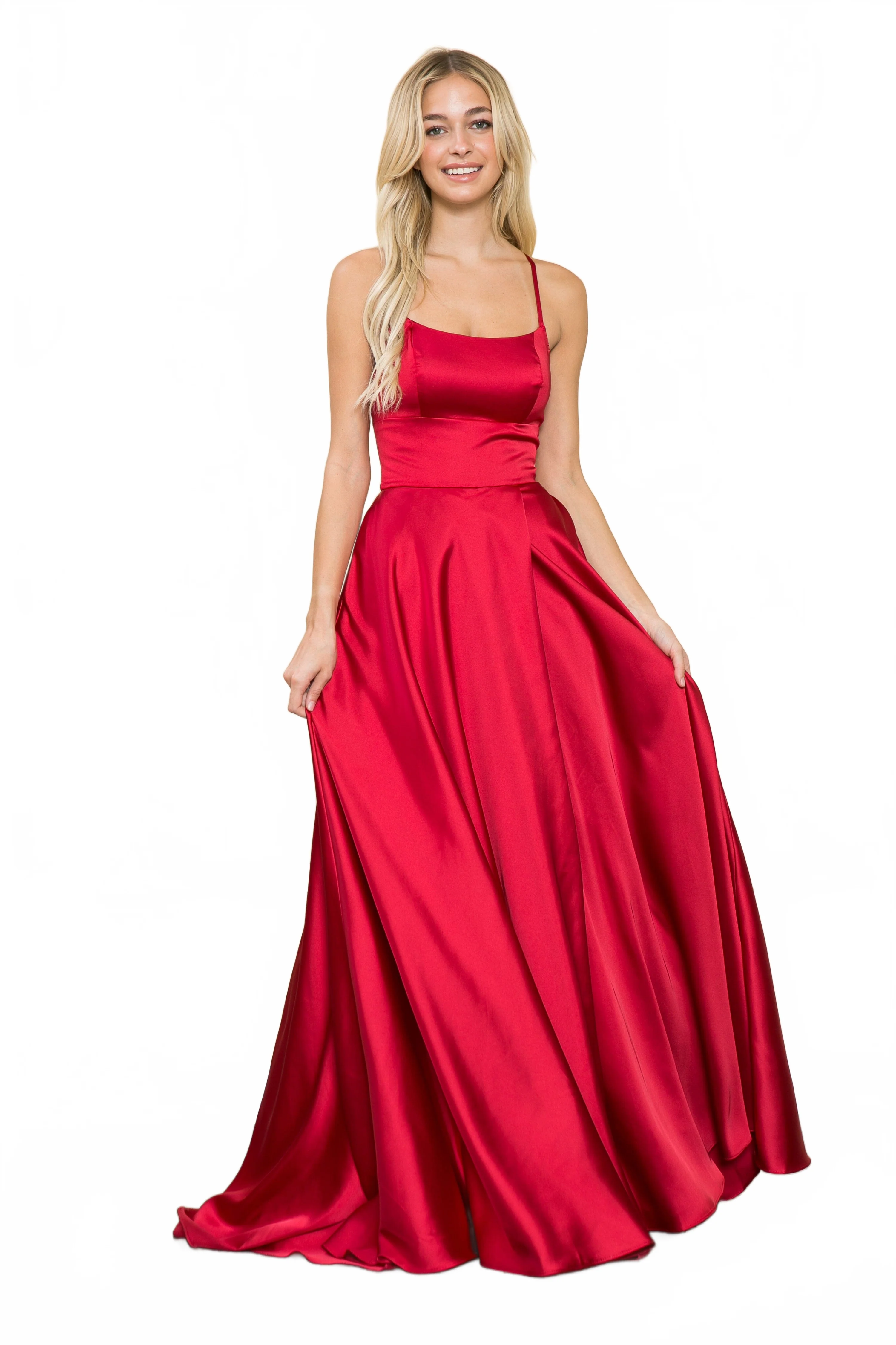 Poly USA 8910 Long Square Neck Dress - Image 9