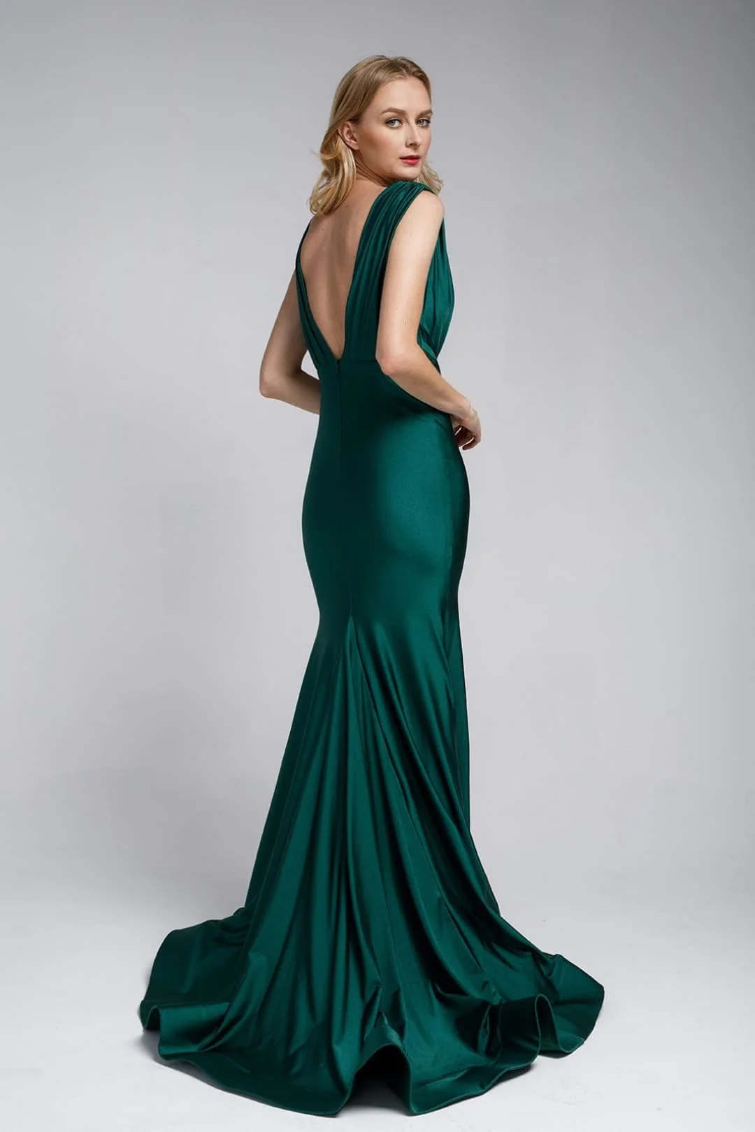Eggplant Bridesmaid Dresses-Inexpensive Amelia Couture 370 Bodycon - Image 7