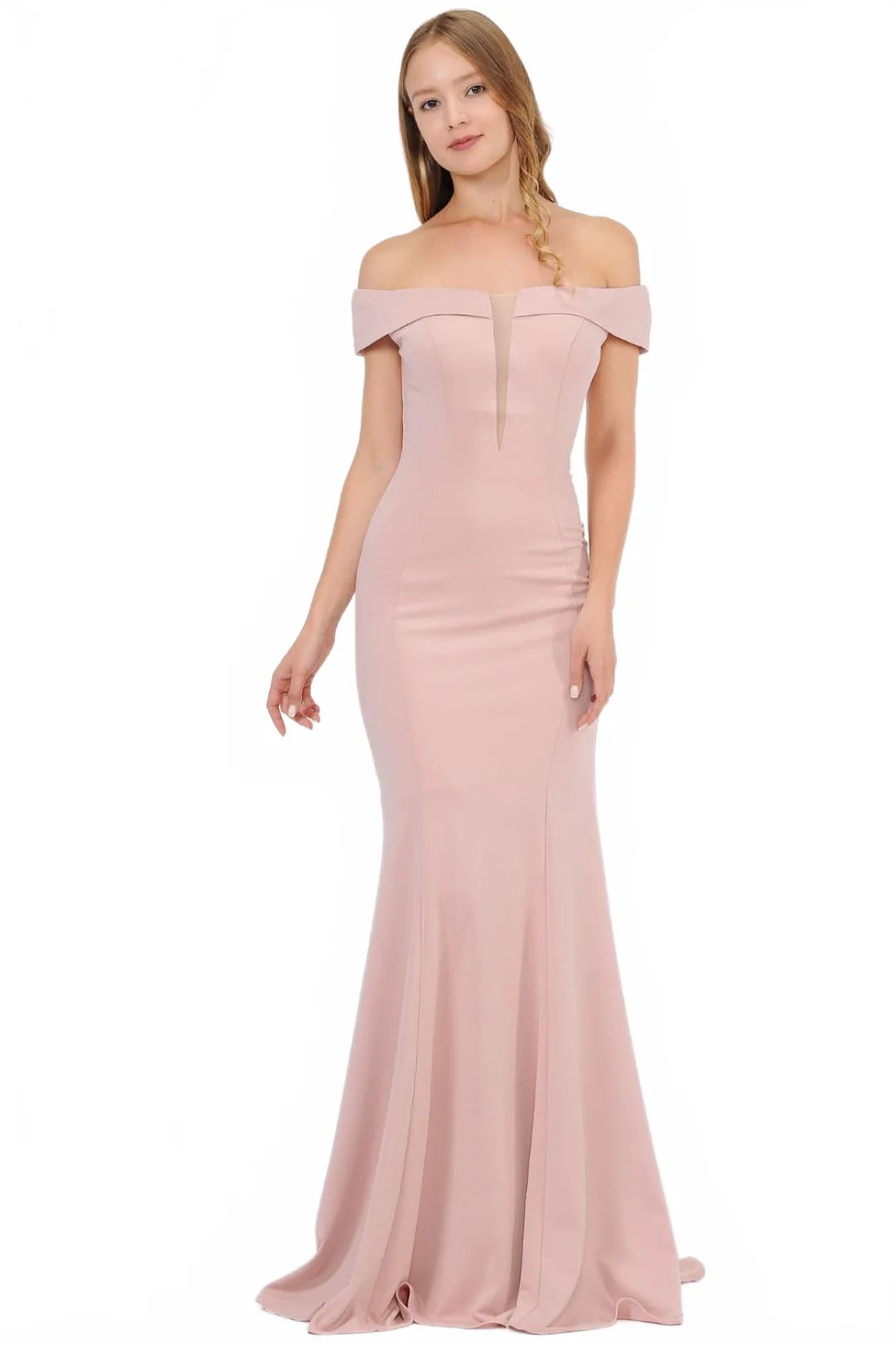 Mauve Bridesmaid Dresses-Inexpensive Poly USA 8462 for Plus Sizes - Image 7