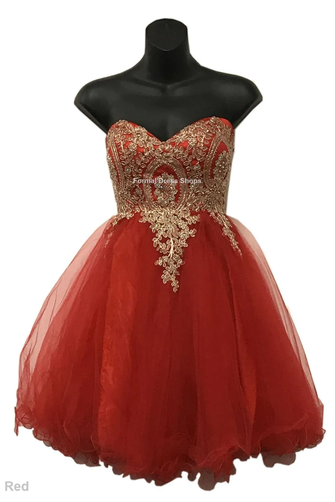 Strapless A Line Embroidered Cute Homecoming Dress MQ1414 - Image 11