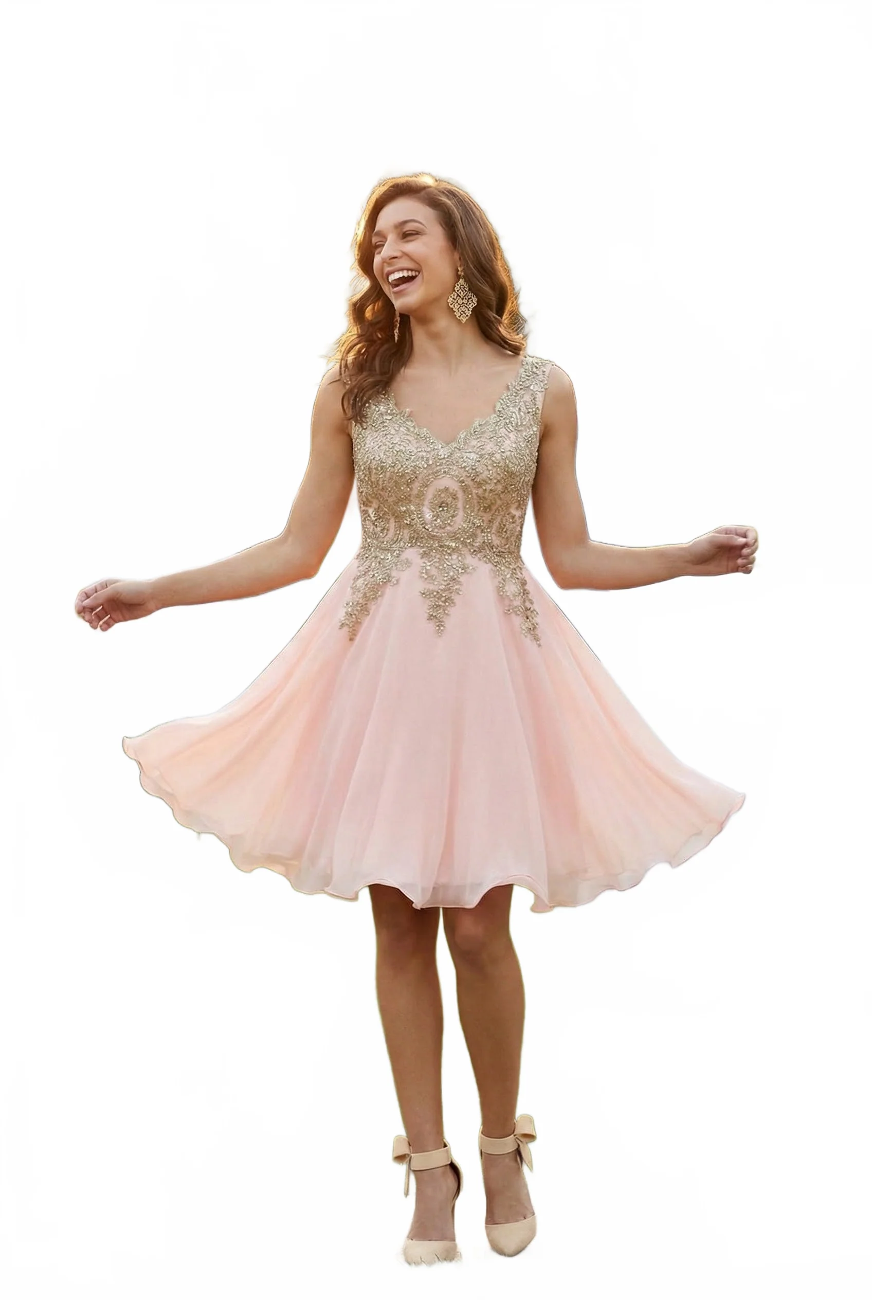 May Queen MQ1417 Embellished A Line Graduation Cocktail Dress - Image 16
